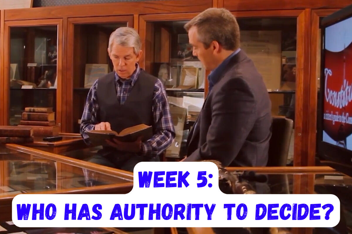 Week 5: Who Has Authority to Decide?